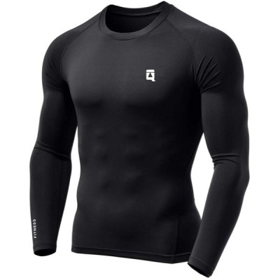 Quada Compression Swimming t Shirt Full Sleevs for Men (Black, Medium)