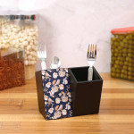 Black & Blue Tutsi Bird MDF Wood Cutlery Holder